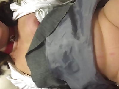 My Dom bound me to chair slapped me until he got himself off with a deposit of a thick cum straight into my mouth after using my head like a fleshlight.