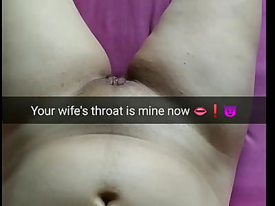 Big boobed young cheating wife with a hairy pussy used by her lover as a toy - Snap Cuckold Captions - Milky Mari