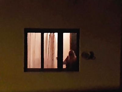 Polyamory video #79 Spy on two lesbians through the window and go to visit them